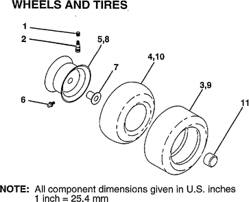Part Location Diagram of 138468 Murray * Tube Rear (Service Item Only)