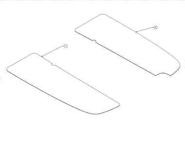 Foot Pad Diagram and Parts List for M115-38 (13BC77LF058)(2018) Murray Lawn Tractor
