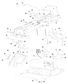 Lift Group Diagram and Parts List for EYK19540RD (2988143)(2009) Murray Lawn Tractor