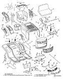 Page G Diagram and Parts List for 7800191 LT185420 Murray Lawn Tractor