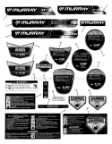 Page D Diagram and Parts List for 7800205 MP22675HW Murray Lawn Mower