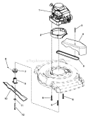 Page B Diagram and Parts List for 7800247 EMP2265 Murray Lawn Mower