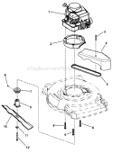 Page B Diagram and Parts List for 7800248 EMP22675HW Murray Lawn Mower