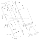 Page B Diagram and Parts List for 7800267 BTP2265HW Murray Lawn Mower