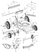 Part Location Diagram of 7105711YP Murray Rear Wheel