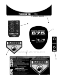 Part Location Diagram of 7101814MA Murray Decal, Control Head 21" Brute