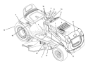 Page B Diagram and Parts List for 7800275 309006x78C Murray Lawn Tractor