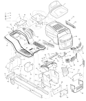 Part Location Diagram of 1741767YP Murray Insert, Center Grille