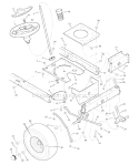 Page H Diagram and Parts List for 7800282 425307x51A Murray Lawn Tractor