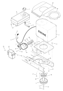 Page E Diagram and Parts List for 7800303 425621x108C Murray Lawn Tractor