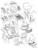Page G Diagram and Parts List for 7800307 CLT155420 Murray Lawn Tractor