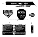 Page D Diagram and Parts List for 7800324 BTP22675HWFC Murray Lawn Mower