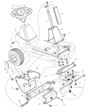 Page G Diagram and Parts List for 7800337 309007x51A Murray Lawn Tractor
