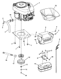 Page E Diagram and Parts List for 7800362 LT155420C Murray Lawn Tractor