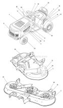 Page C Diagram and Parts List for 7800400 ELT12460H Murray Lawn Tractor