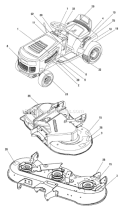 Page C Diagram and Parts List for 7800414 EYK155420H Murray Lawn Tractor