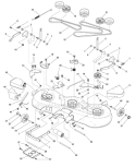 Page B Diagram and Parts List for 7800416 EYK12460H Murray Lawn Tractor