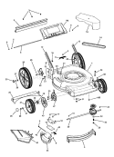Part Location Diagram of 7300582AYP Murray Bracket, Lower Handle, Right