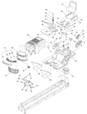 Page H Diagram and Parts List for 7800496 ELB125380G Murray Lawn Tractor