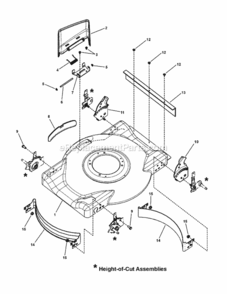 Deck_Group Diagram and Parts List for 7800661 BTPD22625 Murray Lawn Mower