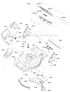 Deck_Group Diagram and Parts List for 7800743  Murray Lawn Mower