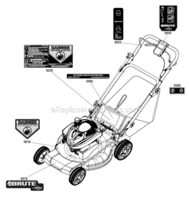 Part Location Diagram of 7104877YP Murray DECAL, Ignition, Run-Start