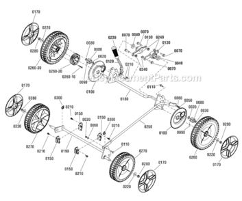 Wheels_Group Diagram and Parts List for 7800822  Murray Lawn Mower