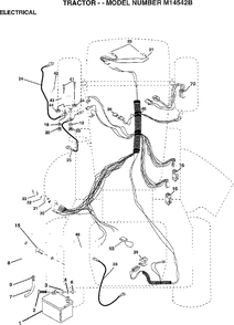 Part Location Diagram of 71110408 Murray * BOLT, Hex, 1/4-20 (Black Finish)