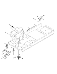 Engine Accessories Diagram and Parts List for M200-46 (RZT-46)(2014) Murray Lawn Tractor