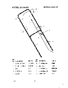 Handle Diagram and Parts List for 22106X6A  Murray Lawn Mower