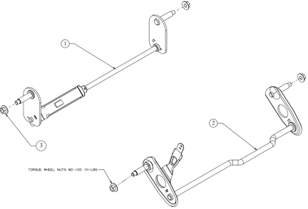 Axles Diagram and Parts List for 12A-B0BA758 2019 Murray Lawn Mower