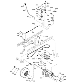 Motion Drive Group - Gear Drive (7501096a) Diagram and Parts List for MT145380 (2691226)(2014) Murray Lawn Tractor