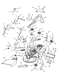 46-Inch Mower Deck Group Diagram and Parts List for LT20460 (7800192)(2008) Murray Lawn Tractor