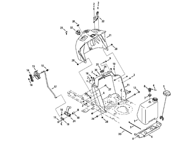 Dash Diagram and Parts List for 13AM772S058 2013 Murray Lawn Tractor