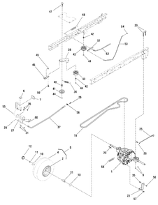 Motion Drive Group - Hydro Drive - Hydro Gear T2 (7501094) Diagram and Parts List for MT155380 (7800561)(2009) Murray Lawn Tractor