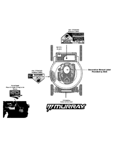 Label Map 11a-B24z758 Diagram and Parts List for ME21625 (11A-B24Z758)(2014) Murray Lawn Mower