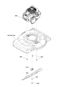 Engine Group (7502876) Diagram and Parts List for M22550FC (7800890)(2012) Murray Lawn Mower