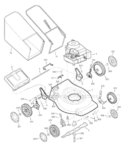Part Location Diagram of 880009YP Briggs and Stratton BLADE ADAPTER - PUSH