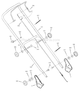Part Location Diagram of 700157 Murray Lever, Engine Stop