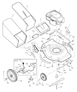 Page A Diagram and Parts List for 880421X51N  Murray Lawn Mower