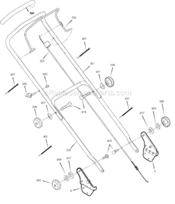 Page B Diagram and Parts List for 880421X51N  Murray Lawn Mower