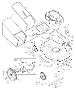Part Location Diagram of 880695YP Briggs and Stratton Wheel assy