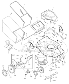 Part Location Diagram of 700177YP Snapper Bracket Assembly, Right Handle