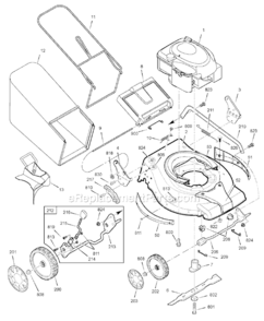 Part Location Diagram of 700262YP Murray BAG FRAME ASSEMBLY