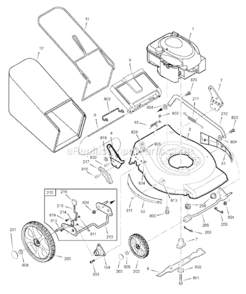 Page A Diagram and Parts List for 880751X51N  Murray Lawn Mower