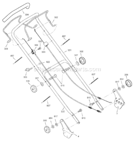 Page C Diagram and Parts List for 880752X51N SP/IC Murray Lawn Mower