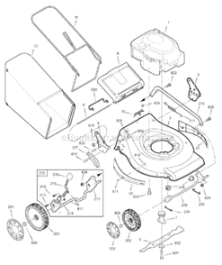 Page A Diagram and Parts List for 880805X51N  Murray Lawn Mower