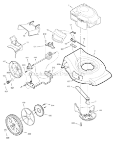 Part Location Diagram of 880582YP Murray Spring, Mulch Cover