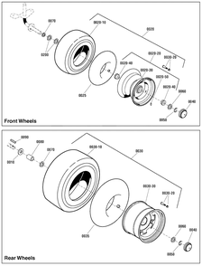 Part Location Diagram of 1751688YP Murray Wheel and Bushing Assembly