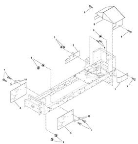 Guard Group - 38-Inch And Hydro 42-Inch (7501333 7501336) Diagram and Parts List for EYK155420GF (7800485)(2009) Murray Lawn Tractor Accessories